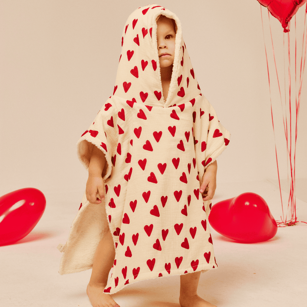 Bath poncho - Heart